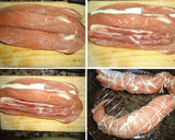 Foto del paso 2 de la receta: Solomillo de cerdo relleno de jamón ibérico y queso