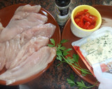 Foto del paso 1 de la receta: Pechugas de pavo rellenas de queso azul en papillote