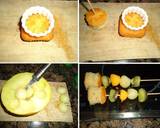 Foto del paso 3 de la receta Brochetas de frutas y bizcocho con salsa de naranja y chocolate
