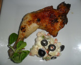 Foto del paso 11 de la receta: Pollo al limón con miel y ensaladilla