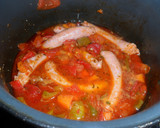 Foto del paso 4 de la receta: Espaguetis con longaniza de pavo y pollo en salsa de verduras