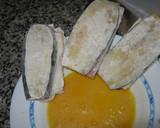 Foto del paso 2 de la receta: Berenjenas con jamón y queso rebozadas