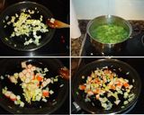 Foto del paso 1 de la receta: Pastel de espinacas y surimi en microondas