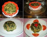 Foto del paso 7 de la receta: Pastel de espinacas y surimi en microondas