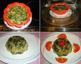 Foto del paso 7 de la receta: Pastel de espinacas y surimi en microondas