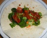 Foto del paso 6 de la receta: Fajitas de ternera con salsa agridulce de vermut