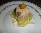 Foto del paso 6 de la receta: San jacobos de jamón y queso con timbal de arroz y atún