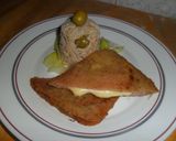 Foto del paso 8 de la receta: San jacobos de jamón y queso con timbal de arroz y atún