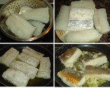 Foto del paso 1 de la receta: Bacalao con langostinos y mongeta del ganxet gratinado