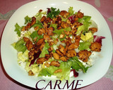 Foto del paso 3 de la receta: Ensalada de pollo con salsa de soja y queso fresco