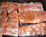 Foto del paso 1 de la receta: Espagueti tricolor con costillas de cerdo al horno