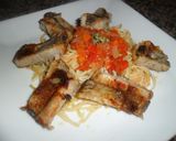 Foto del paso 9 de la receta: Espagueti tricolor con costillas de cerdo al horno