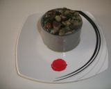 Foto del paso 2 de la receta: Timbal de calabacin con setas, huevo frito y chorizo de Jabugo