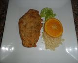 Foto del paso 6 de la receta: Milanesas de pavo con arroz a la naranja