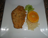 Foto del paso 6 de la receta: Milanesas de pavo con arroz a la naranja