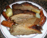 Foto del paso 5 de la receta: Vacío y chorizos al horno con salsa criolla