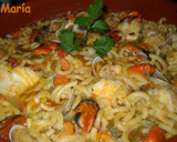 Foto del paso 5 de la receta: Cazuela de rape con fideos
