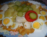 Foto del paso 4 de la receta: Verduras con pollo y cereales en salsa de yogurt