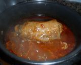 Foto del paso 4 de la receta: Tallarines con peceto relleno en salsa de pimientos y guindilla
