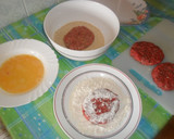 Foto del paso 4 de la receta: Hamburguesas rellenas de queso mozzarella, rebozadas y fritas