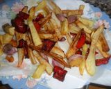 Foto del paso 2 de la receta: Marineras de peceto a la pimienta y orégano con papas fritas