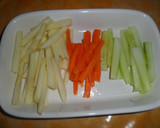 Foto del paso 1 de la receta: Crudités con vinagreta de yogurt y mostaza