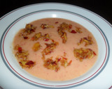 Foto del paso 4 de la receta: Sopa crema de melocotón al limón con nueces