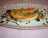 Foto del paso 4 de la receta Salmón y salteado de verduras en papillotte al microondas
