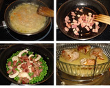 Foto del paso 6 de la receta: Solomillo de cerdo con guisantes y jamón