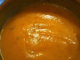 Sopa de calabaza con nata montada