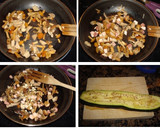 Foto del paso 3 de la receta: Calabacín con setas y bacon gratinado