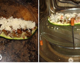 Foto del paso 4 de la receta: Calabacín con setas y bacon gratinado