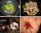Foto del paso 3 de la receta: Arroz salvaje con champiñones y chipirones