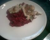 Foto del paso 5 de la receta: Lubina con risotto de remolacha