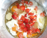 Foto del paso 1 de la receta: Cake integral de fresas y chocolate blanco