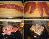 Foto del paso 2 de la receta: Solomillos en hojaldre con champiñones, dátiles y beicon