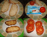 Foto del paso 1 de la receta: Tostas de mozzarella fresca a la albahaca