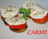 Foto del paso 4 de la receta: Tostas de mozzarella fresca a la albahaca