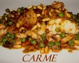 Foto del paso 7 de la receta: Bacalao con gambitas y piñones