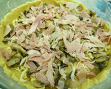 Foto del paso 6 de la receta: Pastel salado de champiñon, queso y jamón a mi estilo