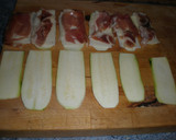 Foto del paso 1 de la receta: Libritos de calabacín con serrano y queso