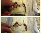 Foto del paso 3 de la receta: Hojaldre de jamón y queso con champiñones