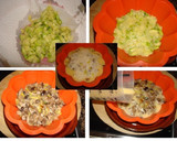 Foto del paso 5 de la receta: Pastel de calabacín y setas