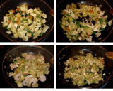 Foto del paso 2 de la receta: Berenjenas rellenas de verduras y gambas