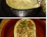 Foto del paso 5 de la receta: Berenjenas rellenas de verduras y gambas
