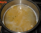 Foto del paso 6 de la receta: Tallarines con champiñones, espinacas y bacón al pesto de nueces