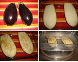 Foto del paso 2 de la receta: Berenjenas rellenas de arroz y palitos de mar