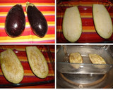 Foto del paso 2 de la receta: Berenjenas rellenas de arroz y palitos de mar