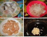 Foto del paso 1 de la receta: Calamares rellenos de bacalao y gambas