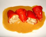 Foto del paso 7 de la receta: Pimientos del piquillo rellenos de arroz y gambas